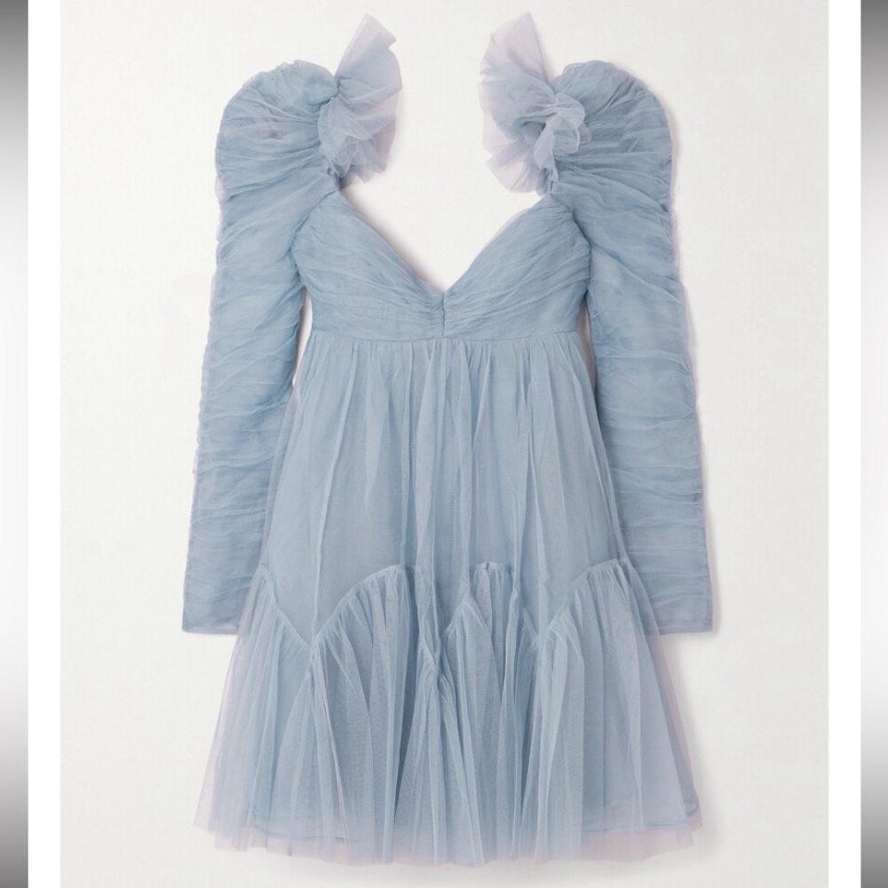 Zimmermann NWT blue tulle dress.